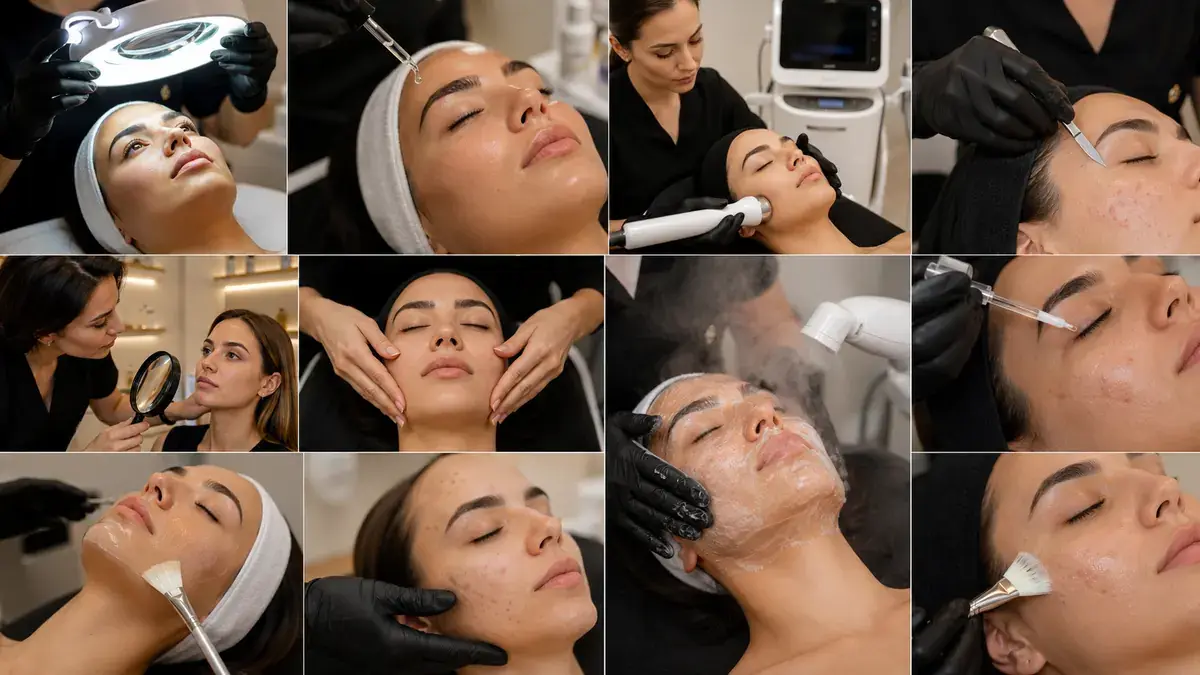 Tratamiento facial en cabina de estética